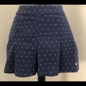 Women’s Pleated Polka Dotted Blue Nike Golf Skort